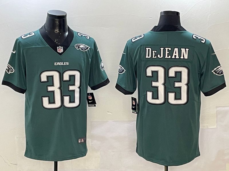 Men Philadelphia Eagles 33 Dejean Green Second generation 2025 Nike Limited NFL Jersey style 5